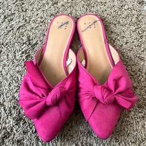 Gently worn slip on flats